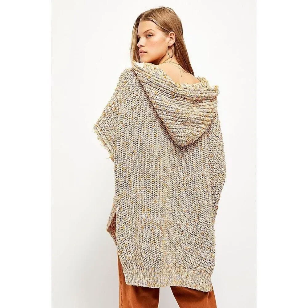 Free People Electric Aura Hoodie Pullover Size Large